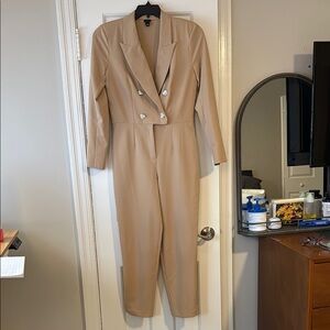 Elegant Tan Jumpsuit